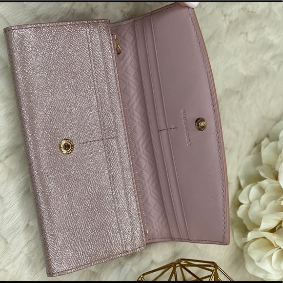 BURBERRY CONTINENTAL PINK WALLET CLUTCH - NEW - Picture 3 of 4